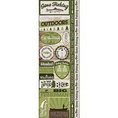 Fishing Signature Series Cardstock Combo Stickers