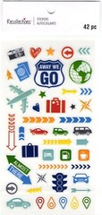 Scrapbook Stickers, 3D, TRAVEL – Recollections – CHOOSE from 35 sticker packs