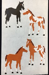 Mrs. Grossman’s PONY/HORSE Stickers. 8 Squares. 1991. Retired.