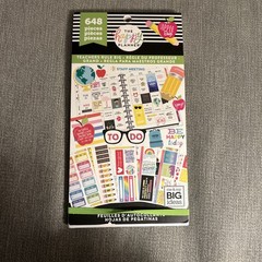Partially Used The Happy Planner Teacher Sticker Pack, 648 Pieces