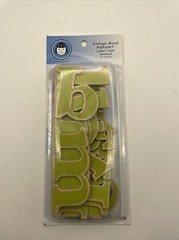 LI’L DAVIS DESIGNS Vintage Wood Alphabet Lower Case 1720 Seaweed 1 1/2 Inch