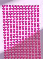 Clear Heart Stickers! – 0.25 to 4 inch – See Through, Transparent