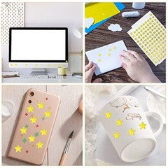 1920 Pieces Gold Star Stickers,20 Sheets Self-Adhesive Golden Stars Mini