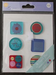 JoAnn Craft Acrylic Stickers Thanks a Bunch You Make My Day Thank You 6 pieces