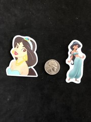 Disney Stickers – Aladdin, Jasmine lot of 2 Stickers