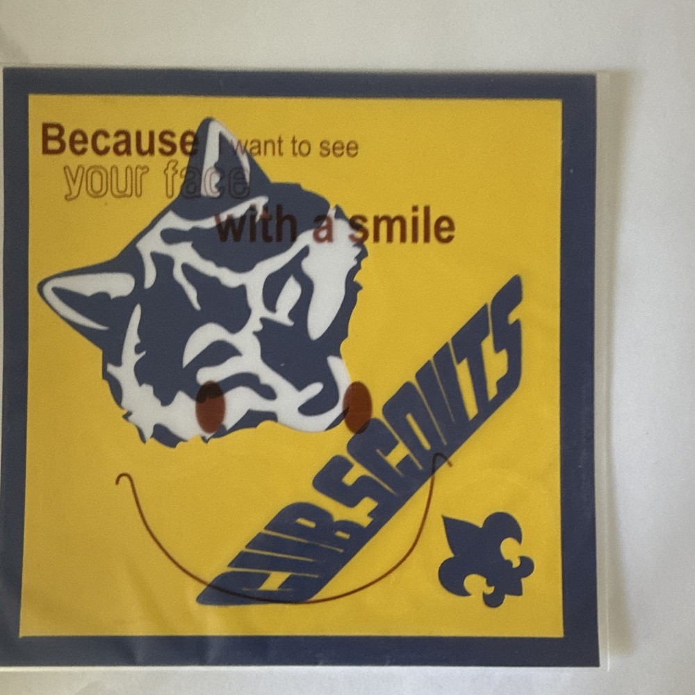 Cub Scout Die Cut 5 inch x 5 inch square