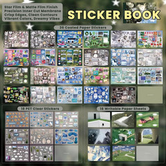 72 Sheets Dreamcore Aesthetic Sticker | Writable Paper, PET & Coated Paper, Fin