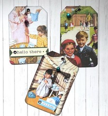 Vintage Journaling Tags large