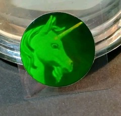 Vintage Stickers 3D Holographic Unicorn Sticker Mod VTG RARE Laser Polaroid