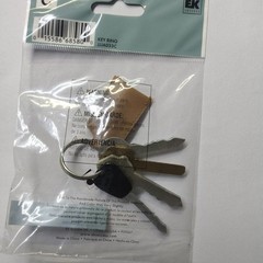 RARE JOLEES Car Keys🔑Fob Home House Key Chain Ring 3D Scrapbook Non-Adhesive