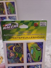 Vintage Hallmark Nascar Racers Sticker Pack Charger