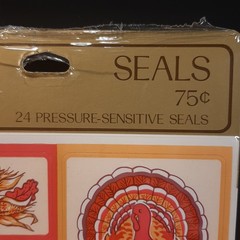 Hallmark Thanksgiving Fall Stickers Turkeys Corn Pumpkins Squash Leaves Autumn