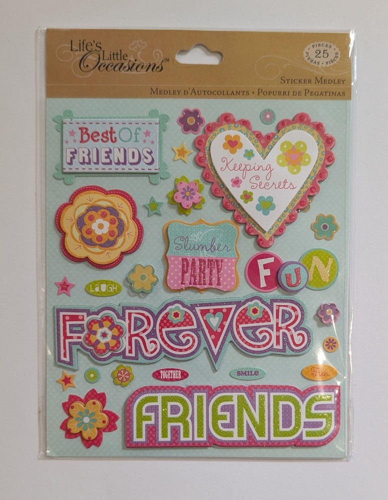 Best Friends Forever Girls Scrapbooking Stickers By Life’s Little Occasions