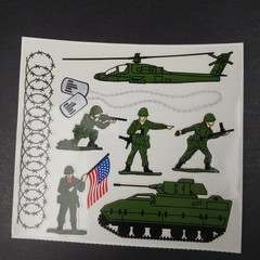 Frances Meyer Jumbo Stickers Military R 2110-015 New Army Marines USAF