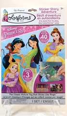 DISNEY PRINCESS STICKERS,THE ORIGINAL COLORFORMS BRAND,ONE SET.