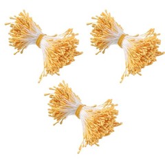 720 Pcs Stamens for Flower Making, 55-60 mm/2.2-2.4 inches, dark yellow