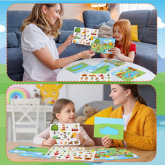24 Set Camp Scene Mini Stickers 6.5 X 4.7 Inch for DIY Craft and Decor