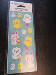 10 pkgs Vintage Dimensional Easter Stickers Stickety-Doo-Da(Am. Greetin& Walmart