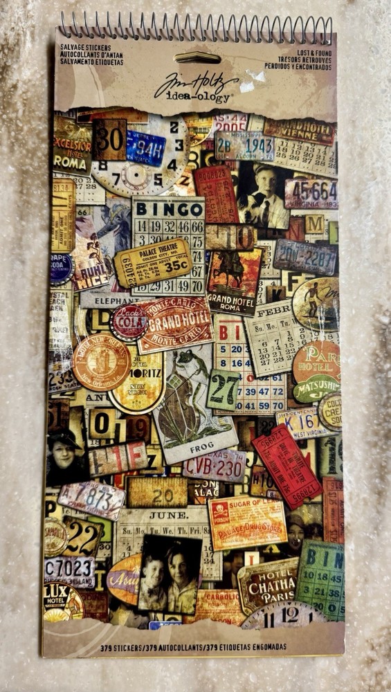 TIM HOLTZ Idea-ology *SALVAGE STICKERS – LOST & FOUND* 377 Stickers READ