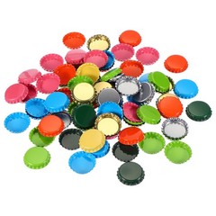 100PCS Bottle Caps for Crafts, Decorative Bottle Cap, Mixed Colors