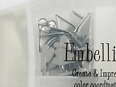 NEW Creative Impressions Pewter Embellishments Eyelets Brads Clips Scrapbooks -F