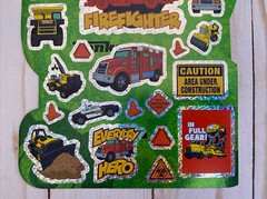 Future Firefighter Tonka Truck Stickers Construction Police Vehicles Foiled New