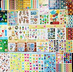 850 Fun STICKERS! Cheerful Themes Bright Colors Creative Project DIY