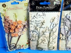 RETIRED PRIMA BEAUTIFUL 7 PKS VINES STEMS FLOWERS SCRAPBOOK EMBELLISHMENTS #17