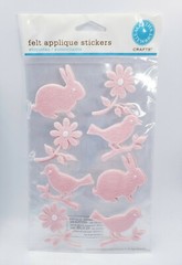 Martha Stewart Felt Applique Stickers Lot of 5- BABY Numbers, Sheep, Nursery NEW