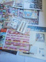 Huge Scrapbooking Card Making Craft Supplies Paper Stickers Embellishment Lot