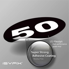 Black Consecutive Number Stickers, 1 to 50, 1 Inch, 1 Set | Vinyl Self Adhesi…