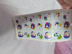 164 DM Value Pack Easter Colorful Vintage Egg Peep Stickers Booklet