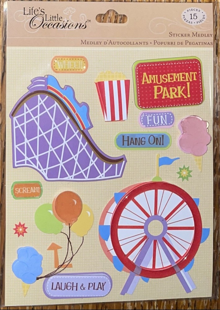 RARE K&Company Lifes Little Occasions Amusement Park Roller Coaster Ferris Wheel
