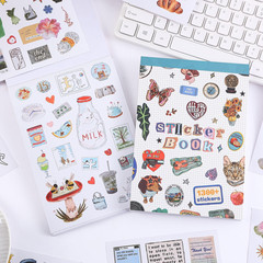Girl’S Korean Sticker Book, Food and Daily Life Theme – 1300+ Cute Dream Style F