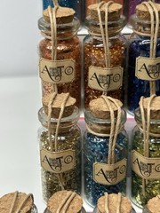 ART-C Momenta Mixed Media Wire Beads Glitter Fibers Leather 48 Vials 24 Spools