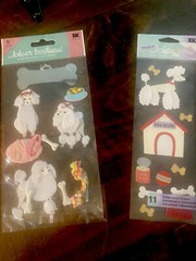 Jolee’s Boutique French Poodle 2 PKGS STICKERS Each Different Rare NIP