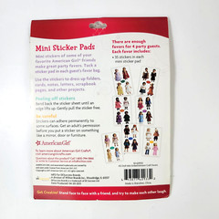 American Girl Crafts Sticker Pad Mini Paper Doll Book Lot Stocking Stuffer Party
