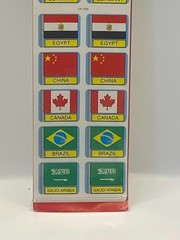 Carson Dellosa Publishing International Flag Stickers, NEW
