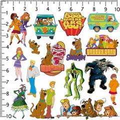 SCOOBY DOO VARIETY DIE CUT VINYL 50 CT STICKER PACK