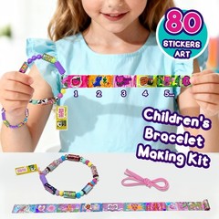 xouyhzy Creative Sticky Rolls Bracelet Making Kit for 80 Rolls, Pink