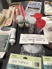 Huge Mixed Scrapbooking Craft Supply Lot K&Co Embellishments Shrink Film NOS