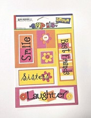 Pebbles Inc Feelin’ Groovy Sampler Cardstock Stickers SnipIt Words Titles Quotes