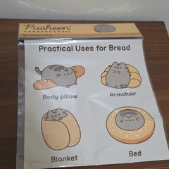 Pusheen Practical Uses for Bread Multicolor Cats Food Sticker Sheets