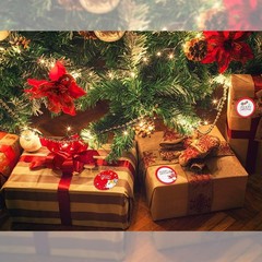144-Pack Xmas Stickers with 36 Jumbo Designs – Versatile Labels for Every Gift