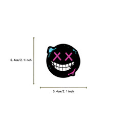 Skulls And Spooky Faces Horror Scary Ghoul Sticker Pack 50 Pieces Waterproof New
