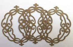 {3} *VINTAGE OVAL FRAME* Decorative Picture Frames – Bare Chipboard Die Cuts