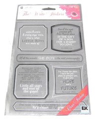 Sticko The Write Stickers LITTLE BOYS Poetry Sayings Clear Stickers Scrapbook