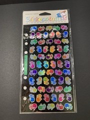 Vintage Stickerpotomus Sticker Set Handprints 90s Retro Brand New Sealed