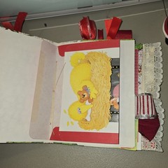 Handmade Junk Journal, DIY, RED, Big BIRD, Altered Book, Junk Journaling