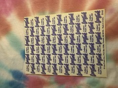 Vintage Lisa Frank Sticker Sheet S162 Panda Painter Hearts